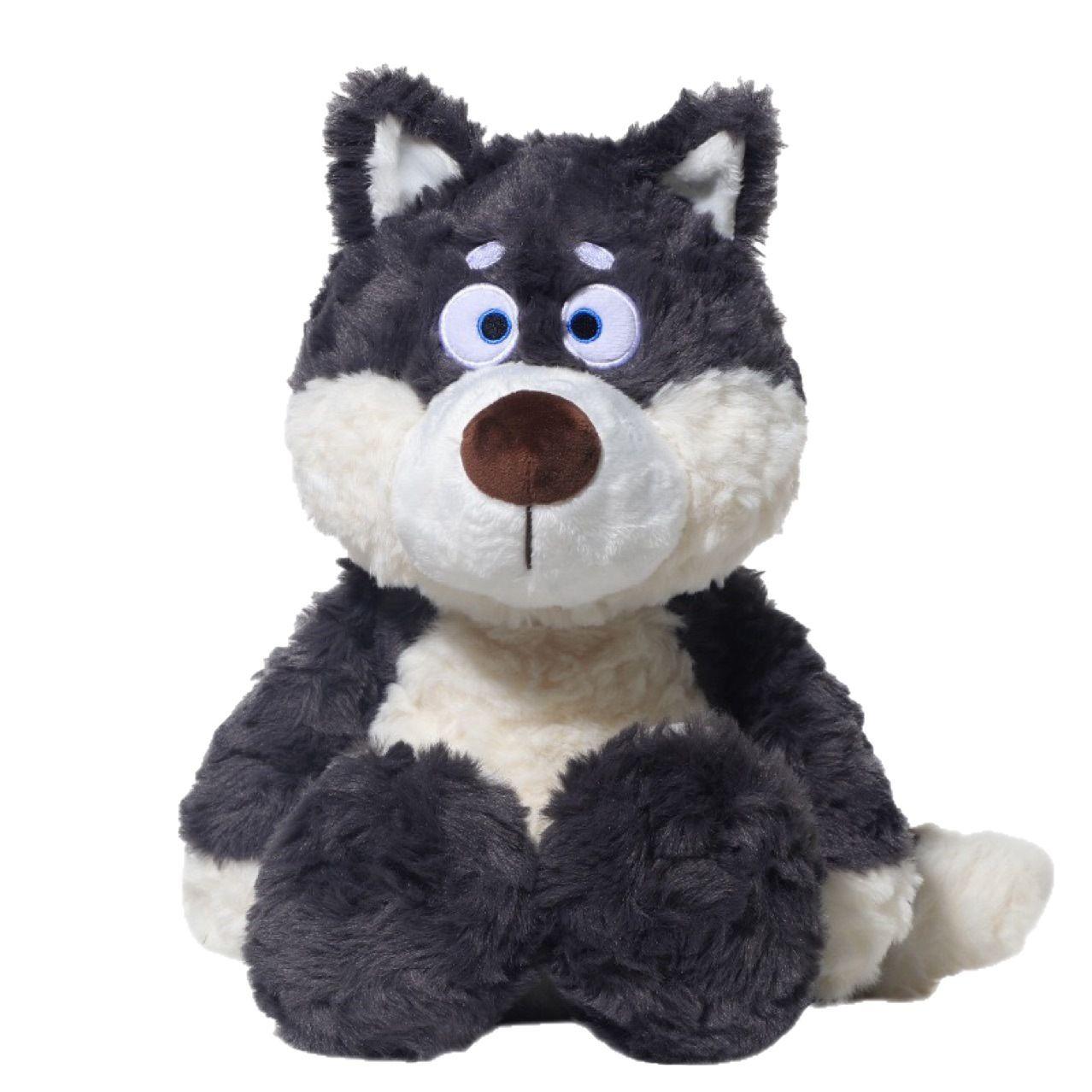 

40cm Cute Gray Wolf Plush Toy Stuffed Animal Wolf Super Soft Plushie Doll Accompany Sleep Toy Home Decor Kids Toys Birthday Gift 40cm чёрный