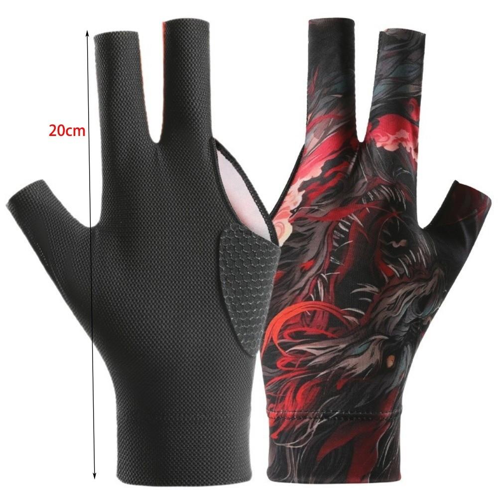 Antislip Biljart Handschoen Elastische Biljart Trainingshandschoenen Drie Vingers Handschoen Fitness Accessoires