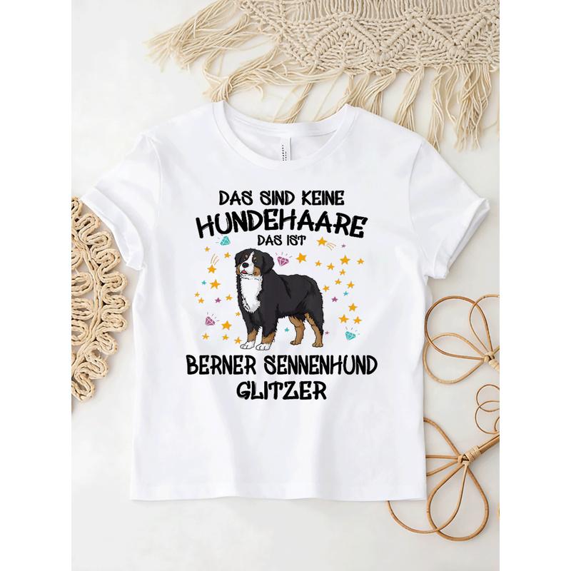 Bernese Mountain Dog Glitter Dog Holder Gift Dog Fun T-Shirt for Men Women Unisex All Season Funny T-Shirt