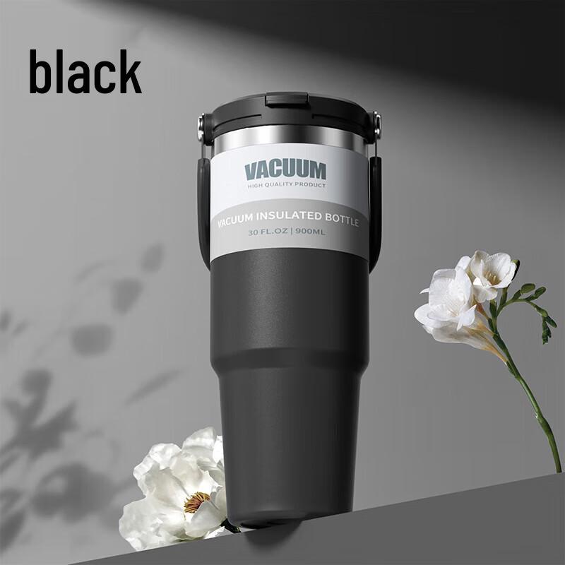 KaBoDeng 900ml 304 Stainless Steel Insulated Straw Cup