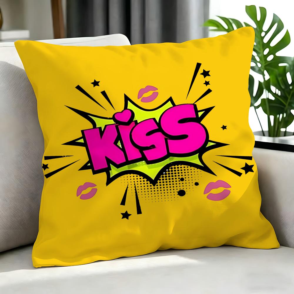 Pop PPop Art Text Cushion Cover Cushion Cover Set Pcs x x x Pillowcase Decorative Sofa Home Decor