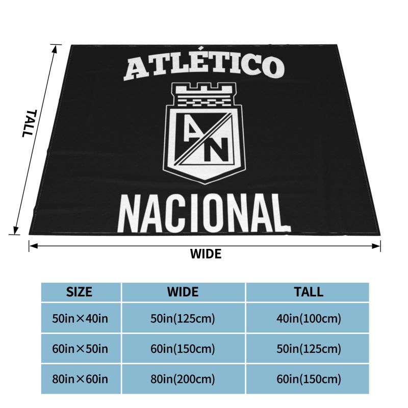 Atletico Nacional Colombia Medellin Futbol Blanket Fluffy Fashion High-Quality Bedding Throws For Sofa Bedroom