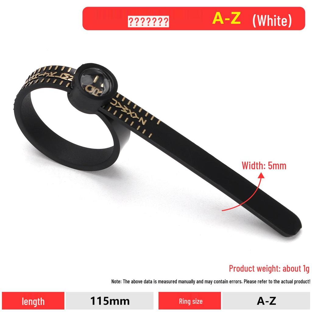 Ring Sizer with Magnifier Measuring Tape - Soft Belt-Style Finger Size Ruler Tool