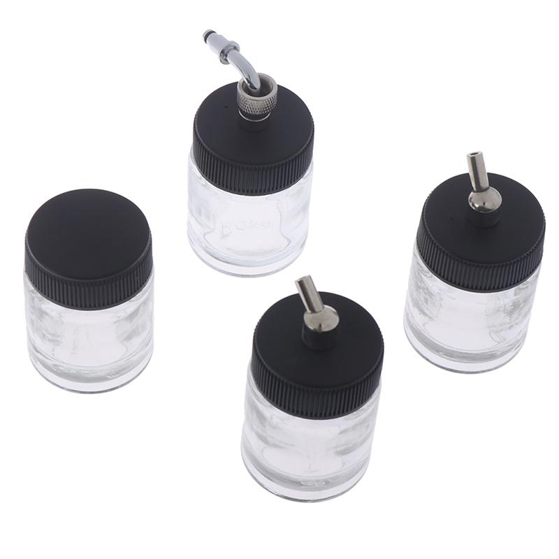 22Cc Airbrush Paint Glass Bottle Jar Suction Lid Spray Pot Drawing Nail Art Tool