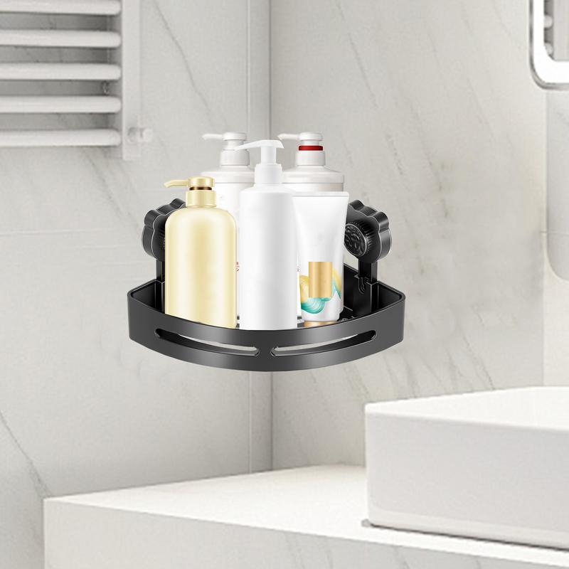 Shower Organizer Corner Bear Suction Cup Bathroom Shower Shelves Wall Mounted Shower Shelf Storage Basket No Drill Bathroom