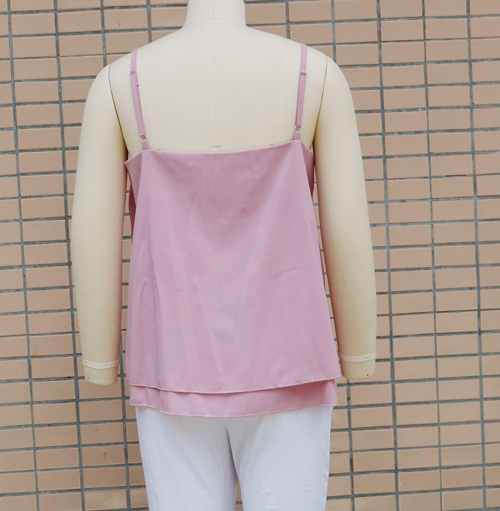 Evropská a americká letní móda 2023: Dámské volné topy a vesty na ramínka