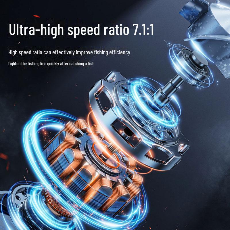 Water Drop Reel Metal Master: Long-Distance Fishing with Anti-Explosion Line-Arming Alarm