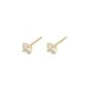NORMALLEE [14K] Basic Cubic Earrings (4mm)