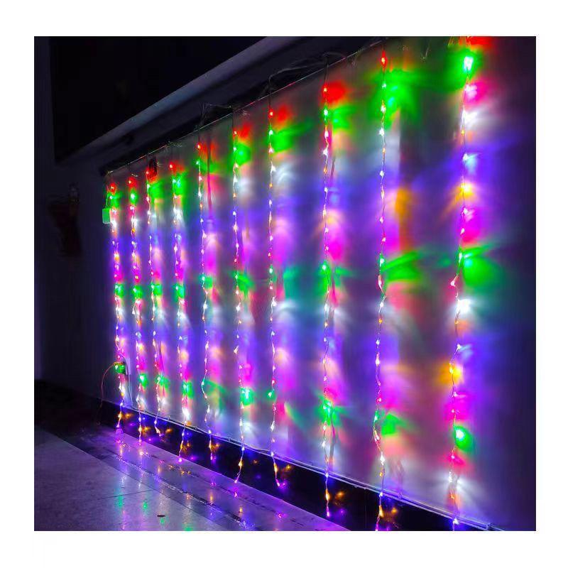 LED Waterfall Flowing Net Lights: Outdoor Waterproof Festival Decoration Fairy Lights for a Romantic Atmosphere
