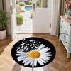 Flower Round Carpet Suitable for Living Rooms Balcony Dormitory Study room Antislip Round Carpet Decorate Offices Perfect Gift for Friends Family