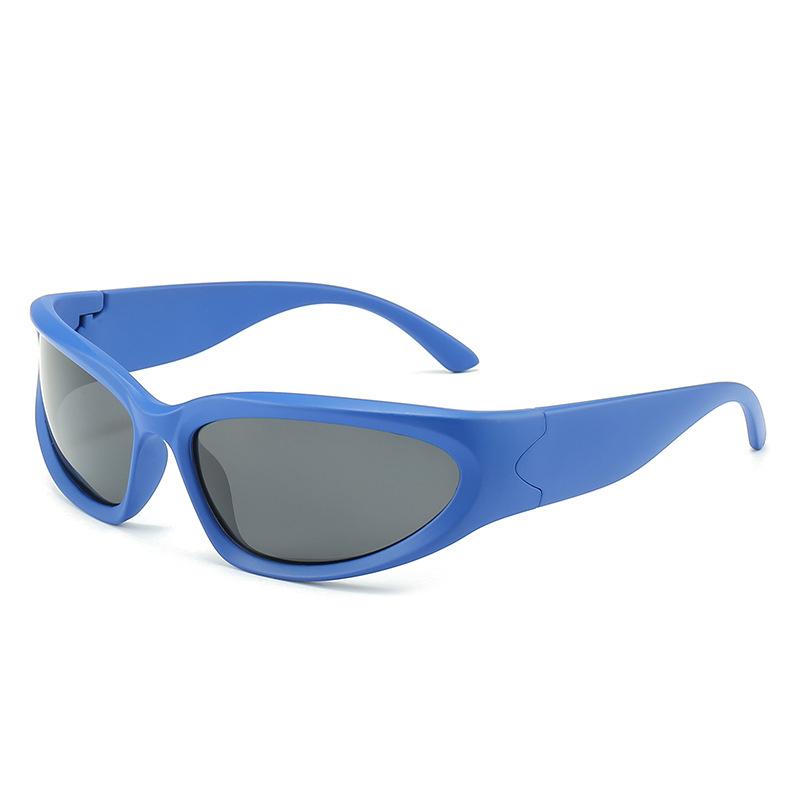 Retro Y2K Sunglasses Fashion Cat Eye Frame Color Mirror Goggles Men s and Women s Punk Sports Sunglasses