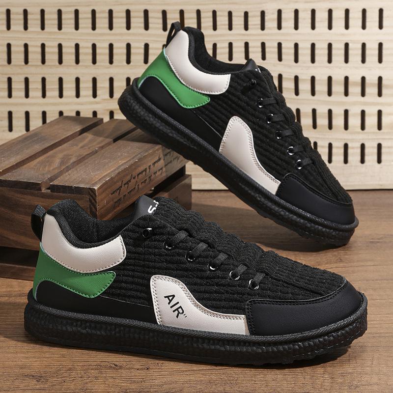 

Winter student velvet casual versatile cotton shoes cover feet outdoor tooling shoes retro men s trend shoes 44 чёрный