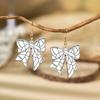 6pcs Creative Acrylic Bow Exquisite Simple Earrings Baseball Football Softball Volleyball Earrings Fans Jewelry Accessories