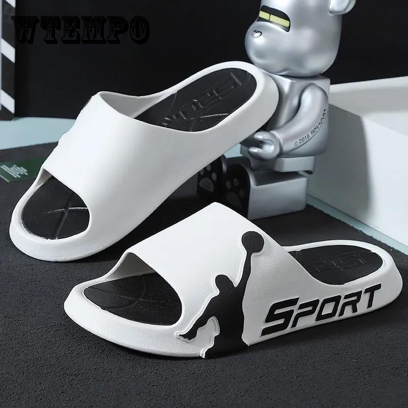 Buy Men's Summer Non-slip Outer Wear Personalized Slippers Basketball ...