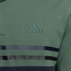 Adidas Color Block Striped Polo Shirt Men Tops Oxidized-Green HZ7043-1
