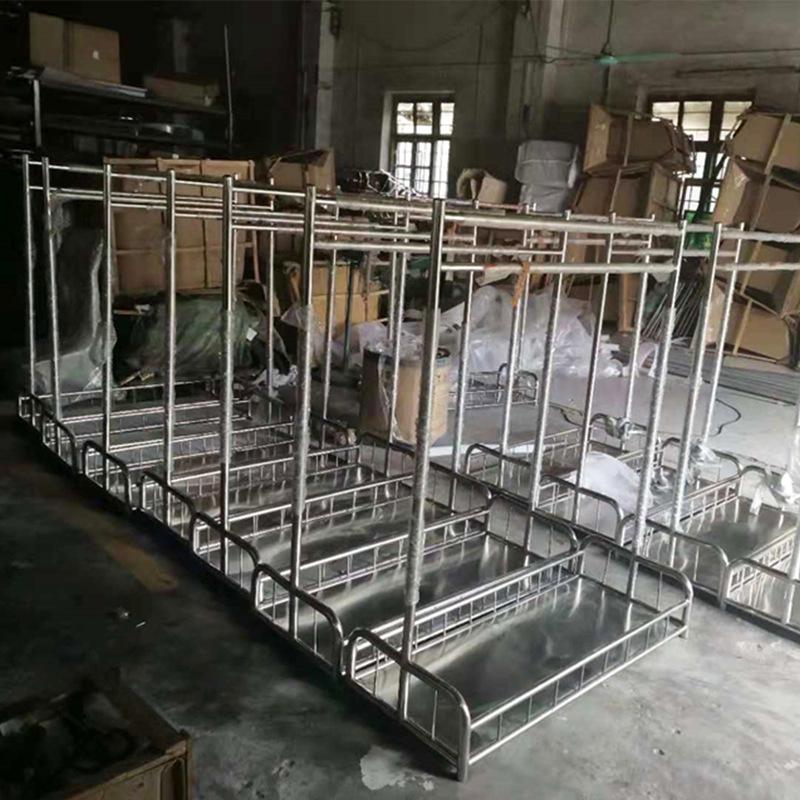 Stainless Steel Multifunctional Trolley and Garment Rack with Wheels