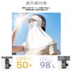 New design for cool to the integrated sun visor and UV sun comfortable for nose and full face sun with face adjustable for outdoor gray [LIUSHUYAN]