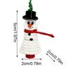 Button Christmas Tree Ornament Kits Winter Santa Angel Snowman Christmas Tree Pendant Pendant Charm Decoration Craft DIY Making