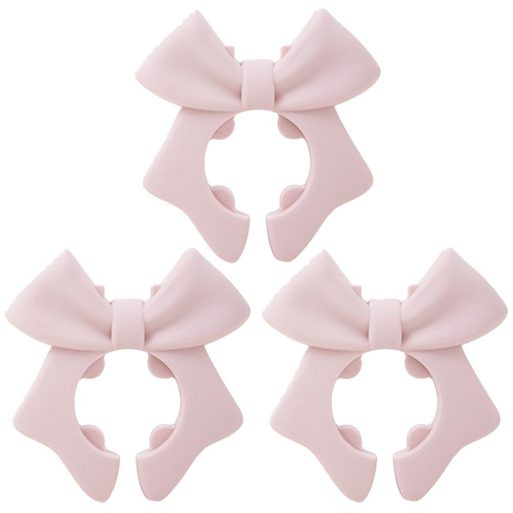 1/2/3Pcs Silicone Spoon Holder Bow Heat-Resistant  Anti-Scalding Utensil Holder Bow Spill Stopper for Spoon Cooking Utensil