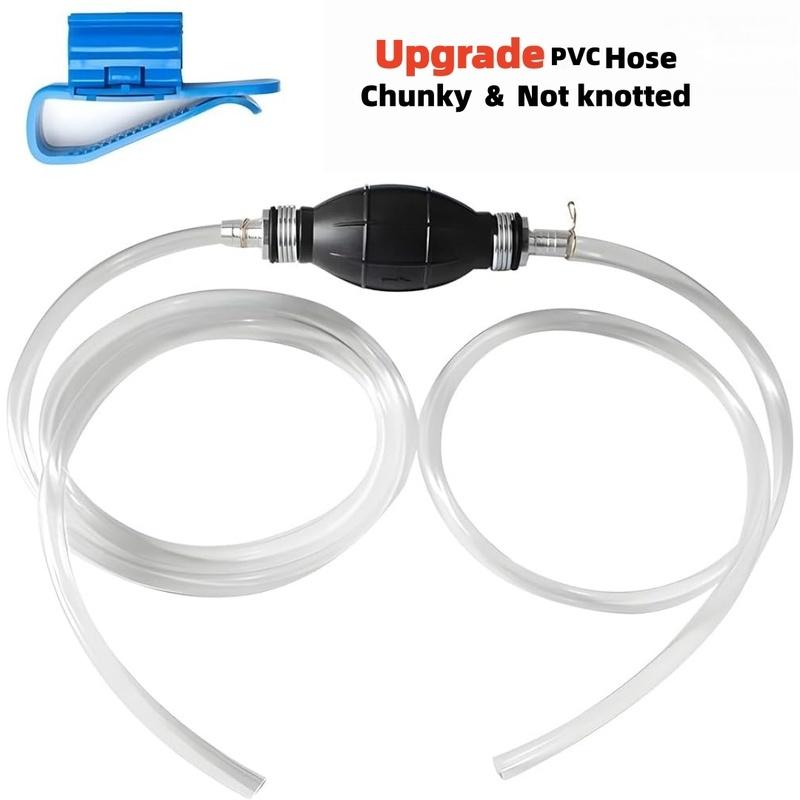 Siphon Hose Gas Oil Water Fuel Transfer Siphon Pump,Portable Widely Use Hand Fuel Pump,Fuel Transfer Pump with Pvc Hoses