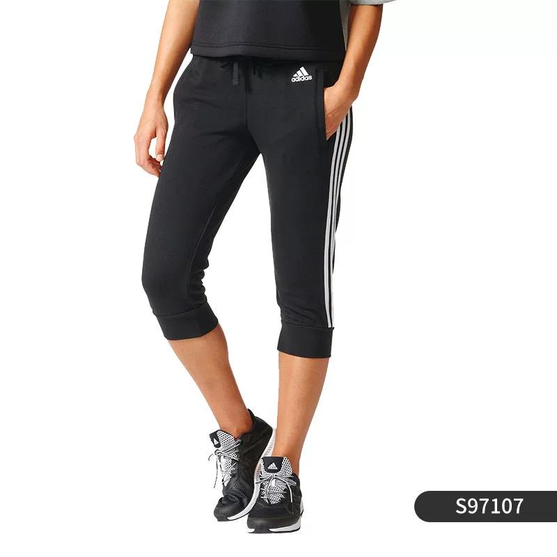 Adidas/Adidas Genuine Women s Breathable Three-Stripe Sports Casual Cropped Pants Bs2731 M