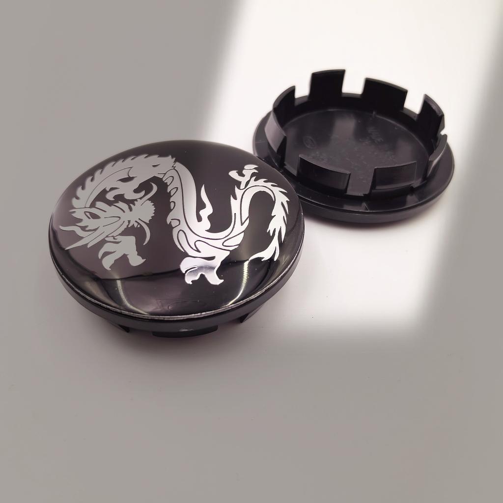4pcs 65/68mm Dragon Emblem Car Wheel Center Caps Hubcap Cover Hub Center Cap for Benz BMW Lexus Mazda Tesla Ford Chevrolet