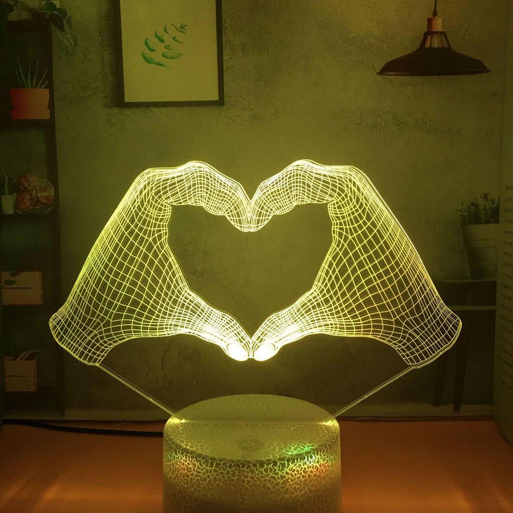 Creative 3D Cartoon Night Light - Gift for Girlfriend or Female Classmate, Perfect for Birthday or Dorm Desk.