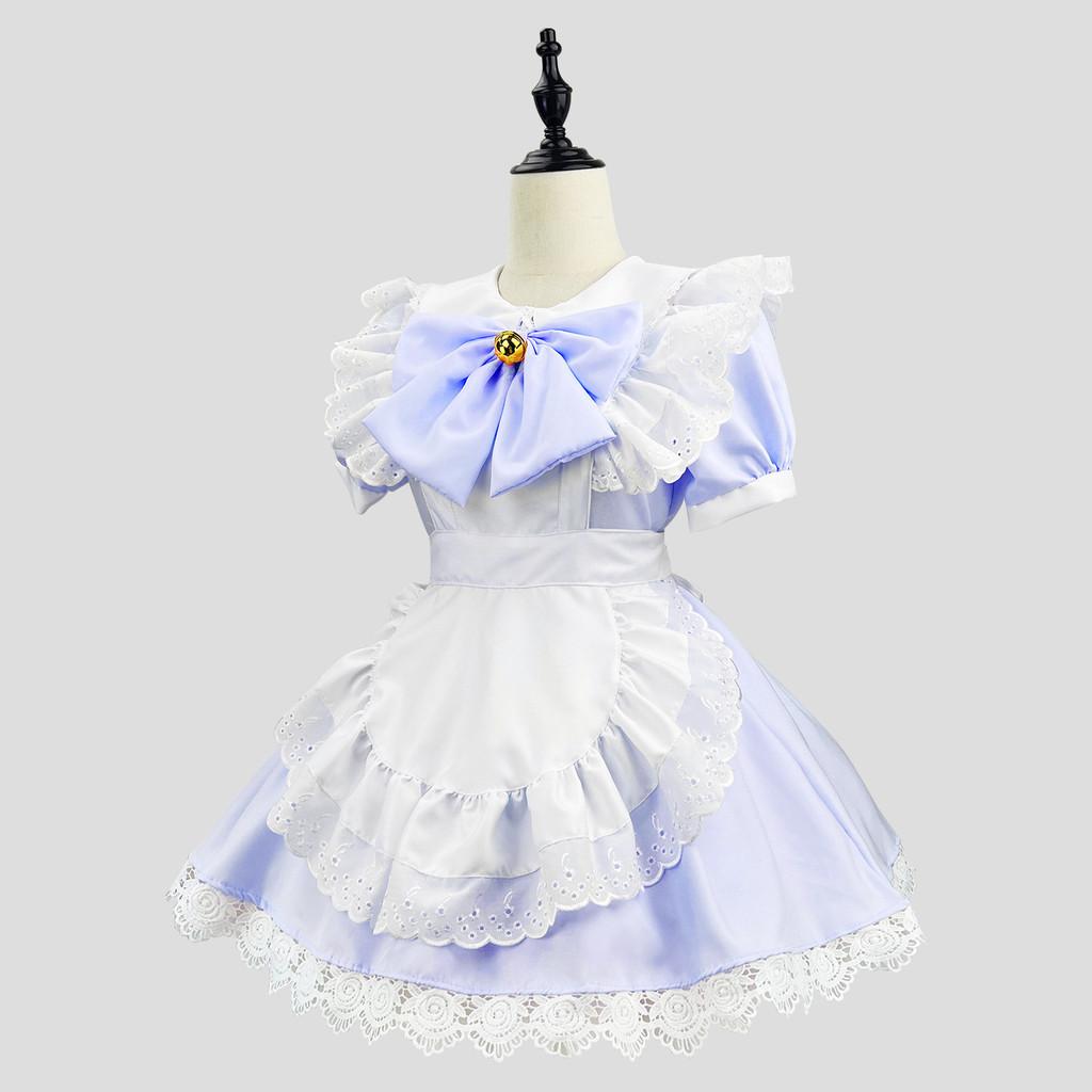 

Uniform Maid Dresses Cosplay Costume Halloween Party Accessories Girls Gifts XL фиолетовый