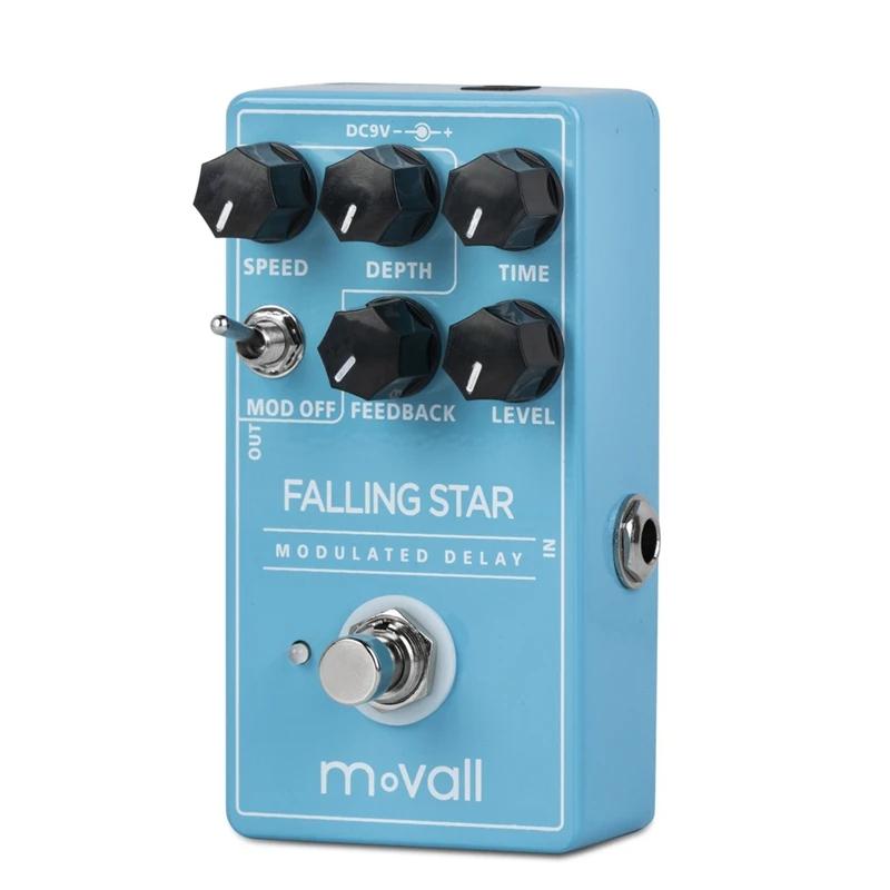 MP104 Falling Star Modulated Delay Guitar Effect Pedal синий