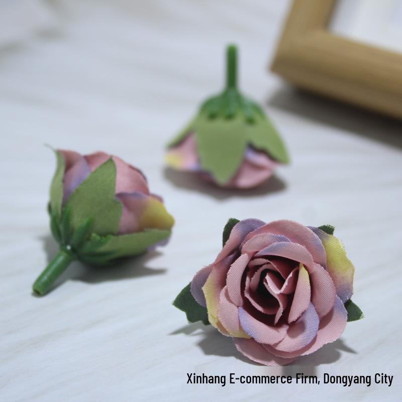 Handgefertigte Mailand Rose Künstliche Blume für Zuhause, Hochzeitsdekoration und DIY Kopfschmuck