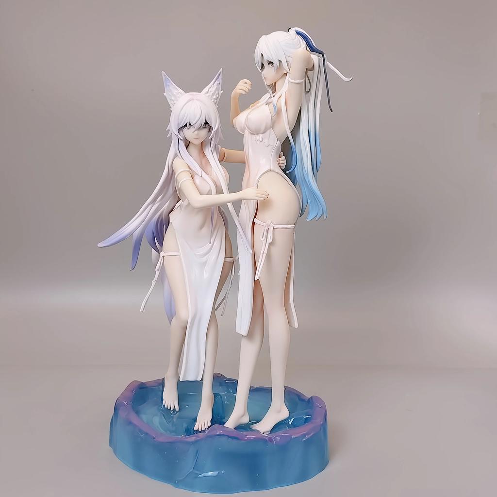 Honkai Star Rail Jingliu Baiheng Anime Caneca de Cerâmica Estátua Modelo Duplo Figura Manga Gamer Presente Colecionável Periférico Decorativo