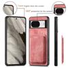 For Google Pixel 8 Anti-Scratch Case Compatible with MagSafe Leather Back Cover with Detachable Card Holder
