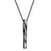 Gold Plated Men's Long Chain Necklace Fashion Screw Design with Spiral Pendant Hip Hop Party Anniversary Jewelry Gift for Men
