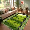 2D Crack Valley Green Mountain Bird Rug Carpet Mat Non-Slip for Living Room Bedroom Natural Home Decor