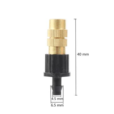 5 pezzi ugelli nebulizzatori in ottone con barbe regolabili per irrigazione da giardino, giardinaggio, irrigatore in rame, raffreddamento, umidificazione, disinfezione