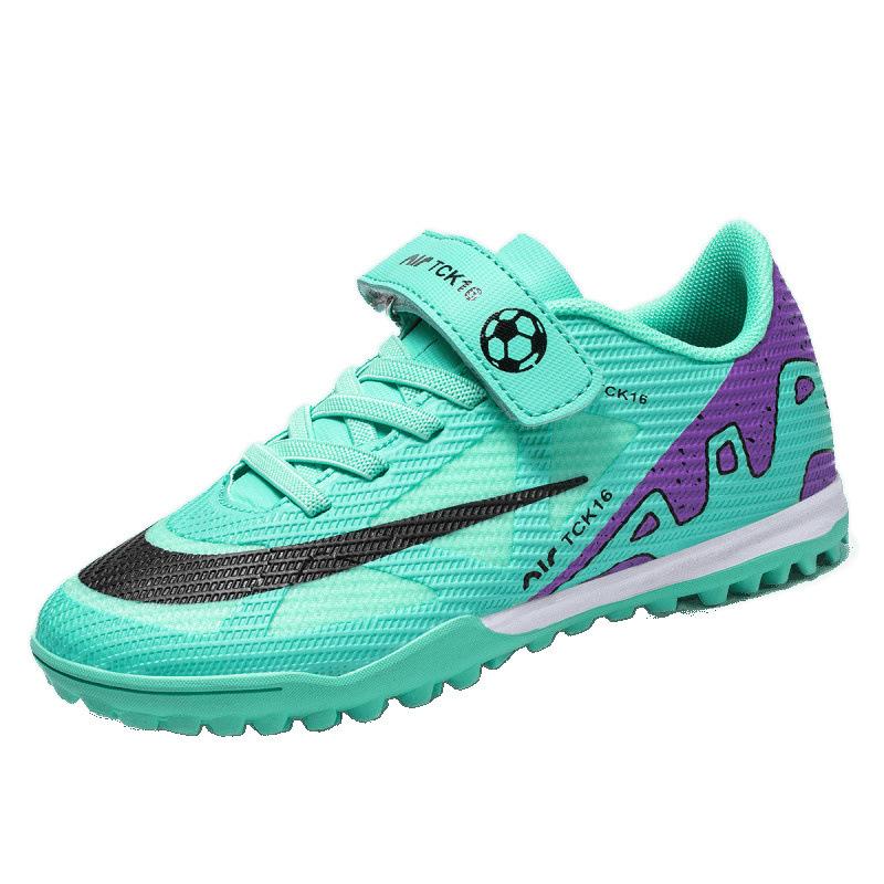 2025 New Children's Football Shoes Velcro Boys Student Game Training Shoes Girls Broken Nail Football Shoes