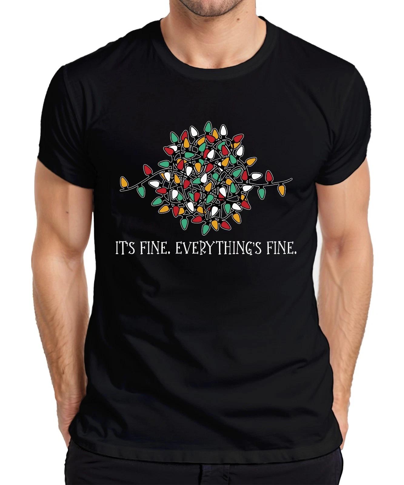 It s Fine Everything Fine Lichterkette Lustig - Weihnachten Weihnachtsgeschenk C XS