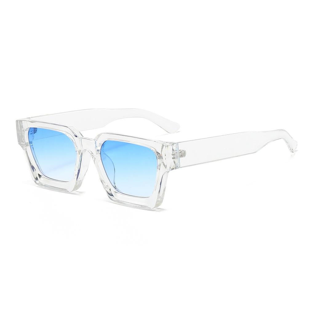 2024 New Arrival Fashion AC Lens Classic Cool Big Frame Glasses Retro Punk Thick square Frame Sunglasses for Women Men