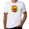 POW POW Comic Bubbles TShirt T Shirts for Man Pack Cotton G Man T Shirts for Men TShirt