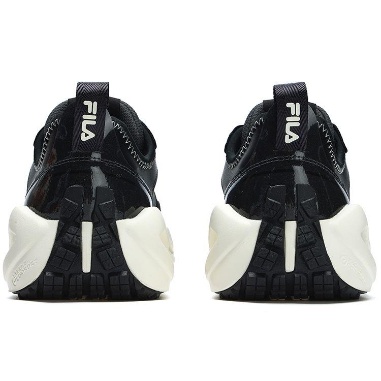 FILA Crypto Fabric Synthetic Leather TPU Comfortable Sports Wear Resistant Low Top Lifestyle Shoes Women sneaker Black F12W313101FUB