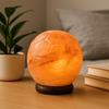 Himalayan Salt Lamp Football Shape Wooden Base