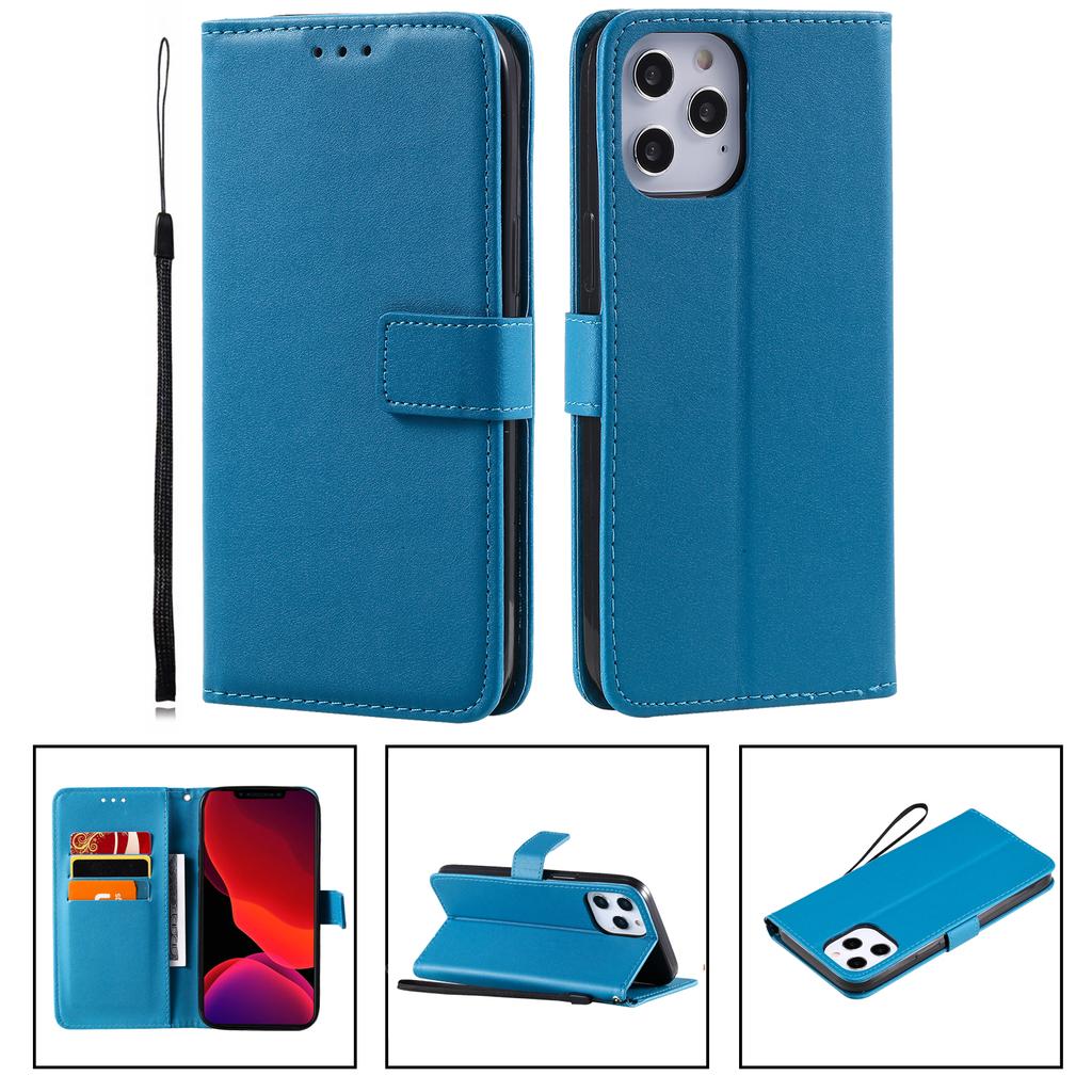 Etui z owczej skóry z litej skóry z klapką na karty z podstawką dla iPhone 15 14 Plus 13 12 11 Pro Max XSMax dla Samsung S23 S22 S21 S20 Ultra Plus Note20Ultra A14