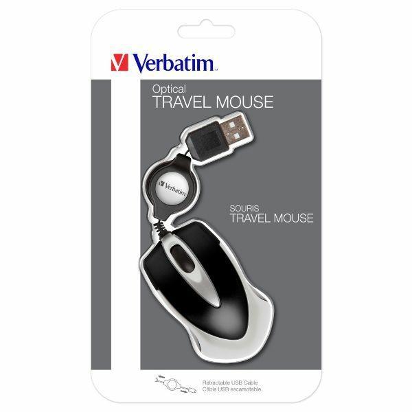Verbatim Mysz Optyczna Go Mini Usb-A1000 Dpi Czarny/Black 49020