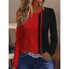 Summer Fashion Women's Stripe 3D Printed T-shirt Comfortable Soft Breathable Loose Large Casual Sports Versatile Round Neck Long Sleeve T-shirt