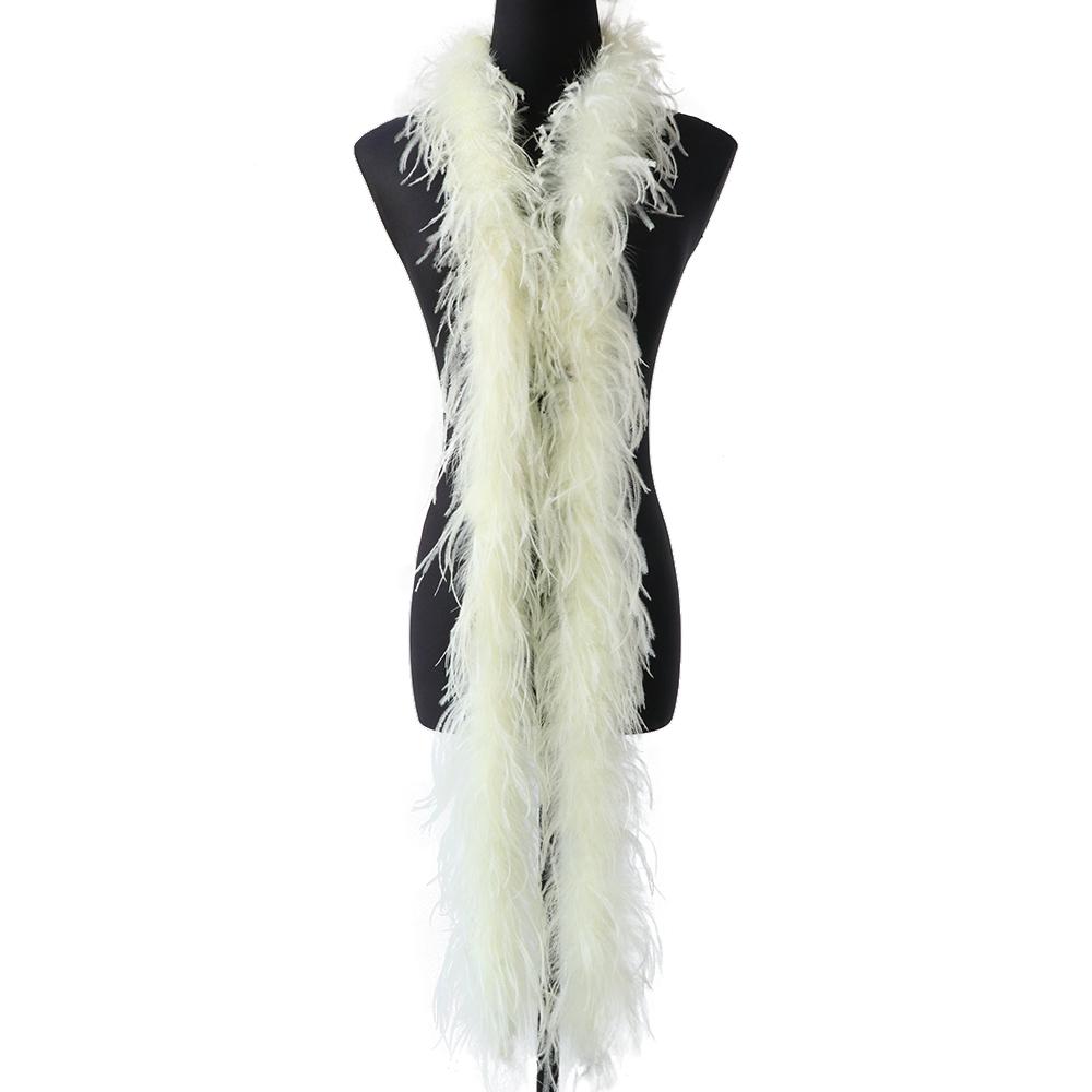 1Ply Ostrich Feather Boa 13-15CM Long Feathers Trims for Crafts Party Dress Sewing Decoration Plumas Ribbon 2 Meters Multicolor