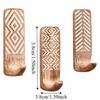 3pcs Wooden Wooden Wall Hooks Space Saving Home Organizer Heavy Duty Wall Hanging Hanger  Porch