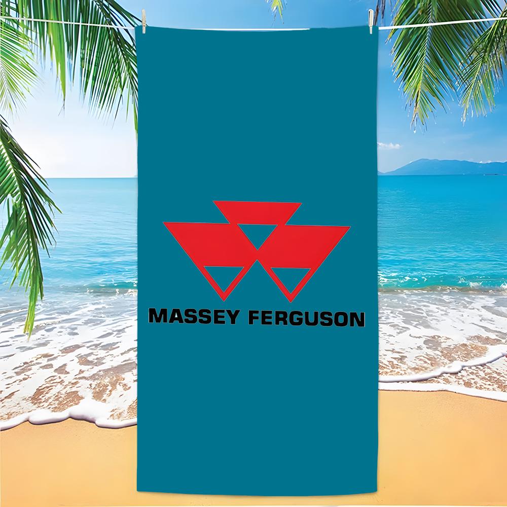 M-Massey Ferguson Towel Polyester Beach Towel Quick Dry Sand Free Bath Towel For Summer Pool Travel Vacation