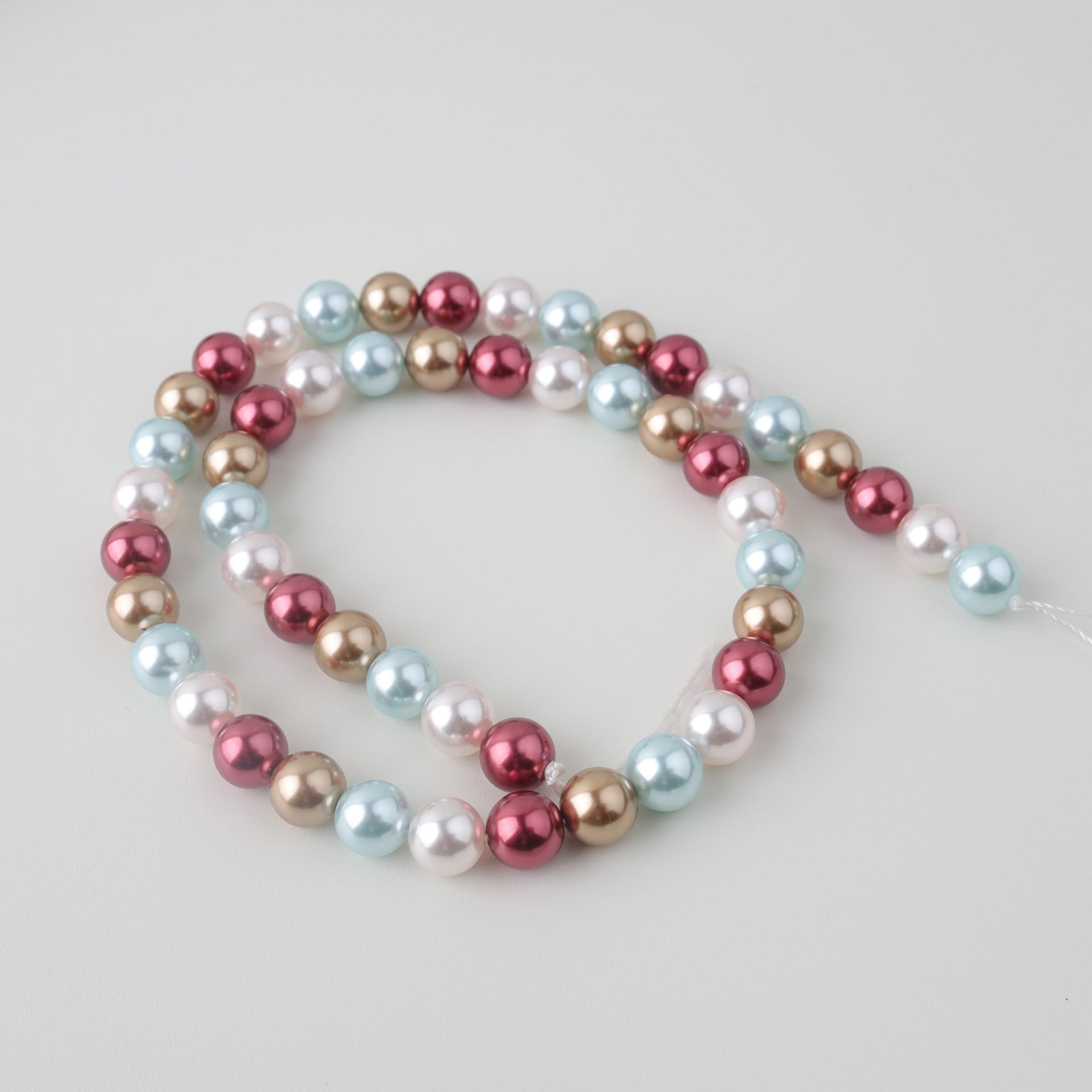 

Gold Berry Mixed Color 8mm Glass Pearl Beads for DIY Jewelry Making