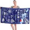 Cartoon Fruit Beach Swimming Towel Cute Dog Puppy Fast-absorbent Microfiber Quick-dry Gym Bath Towels Bathroom Toalla De Playa