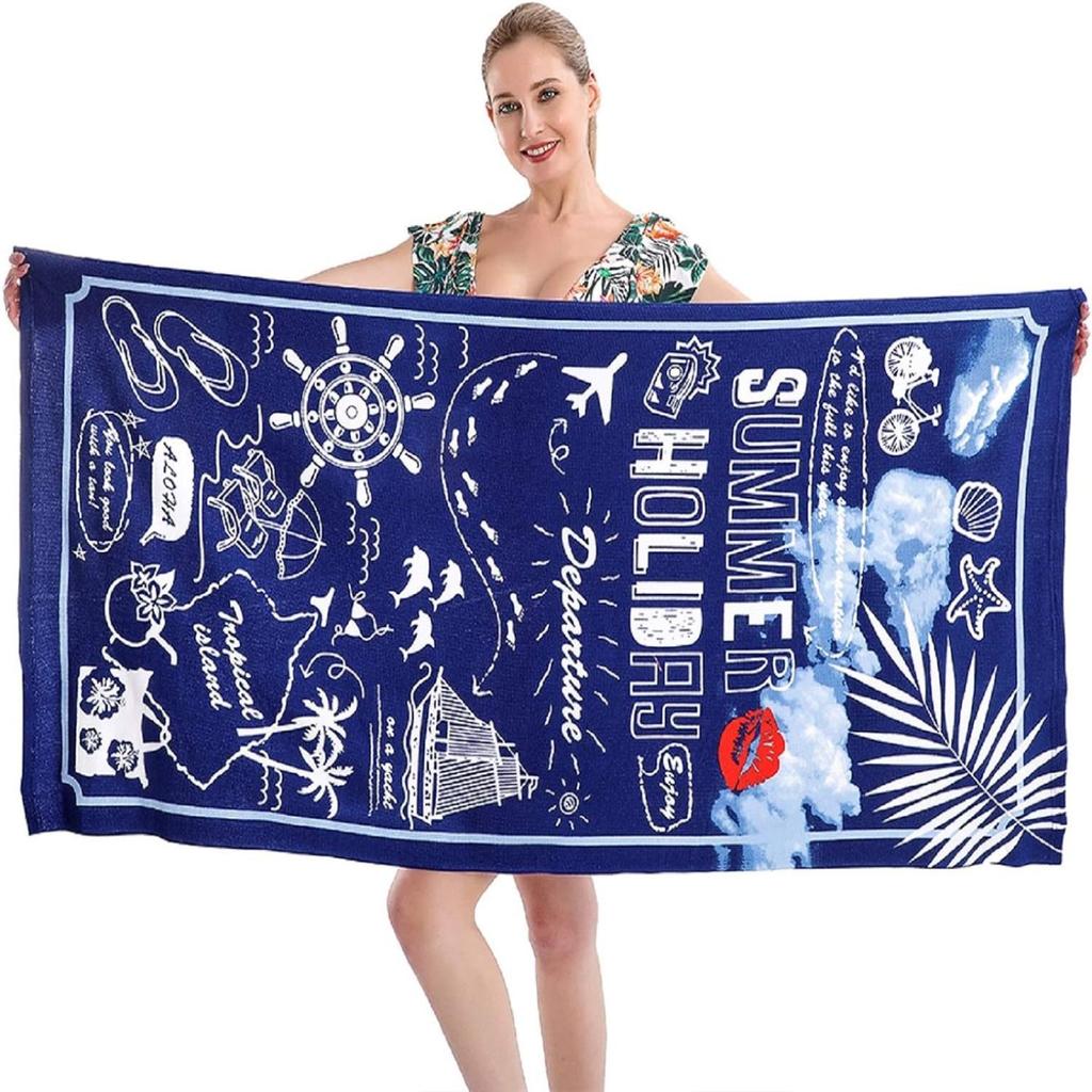 Cartoon Fruit Beach Swimming Towel Cute Dog Puppy Fast-absorbent Microfiber Quick-dry Gym Bath Towels Bathroom Toalla De Playa